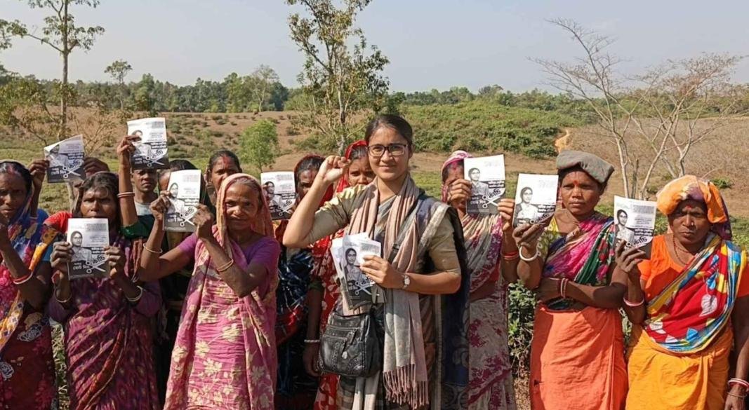 মৌলভীবাজার-২ (কুলাউড়া উপজেলা) আসনে বাসদ (মার্ক্সবাদী) মনোনীত ও গণতান্ত্রিক যুক্তফ্রন্ট সমর্থিত ‘কাঁচি’ প্রতীকের প্রার্থী সাদিয়া নোশিন তাসনিম চৌধুরী।
