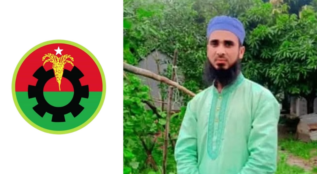 হত্যাকাণ্ডের শিকার জসিম উদ্দিন ও বিএনপির লোগো