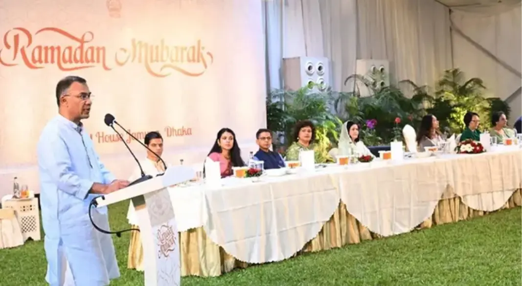 ঢাকায় কূটনীতিকদের সম্মানে আয়োজিত ইফতার মাহফিলে কথা বলছেন প্রধানমন্ত্রী তারেক রহমান। সংগৃহীত ছবি