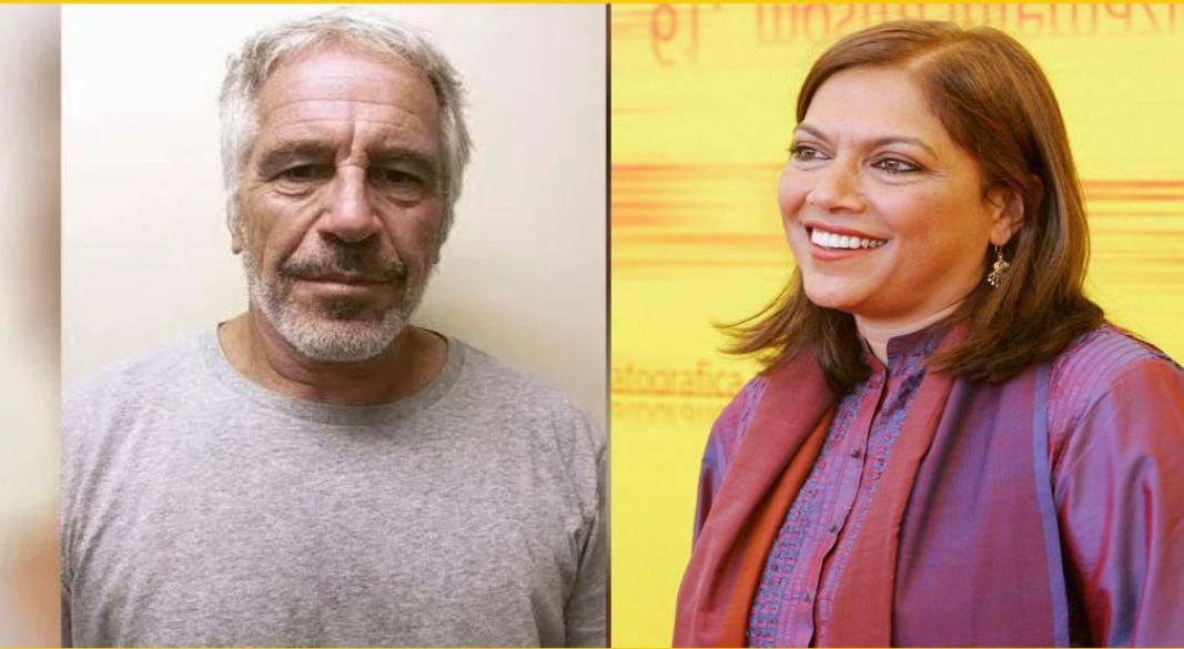 ফটো: ধনকুবের জেফ্রি এপস্টেইন ও মীরা নায়ার