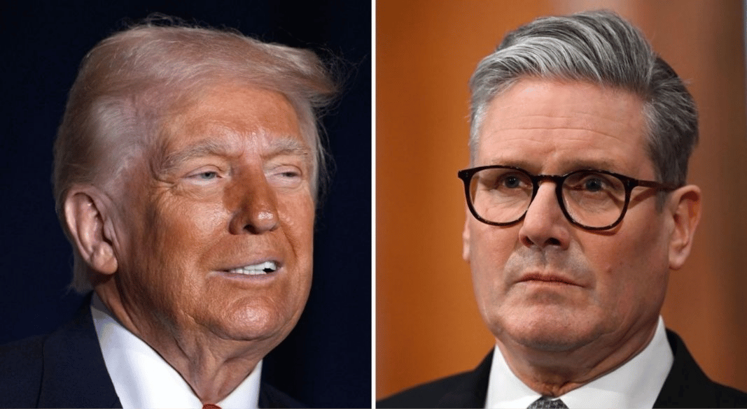 মার্কিন প্রেসিডেন্ট ডোনাল্ড ট্রাম্প ও ব্রিটিশ প্রধানমন্ত্রী কিয়ার স্টারমার।