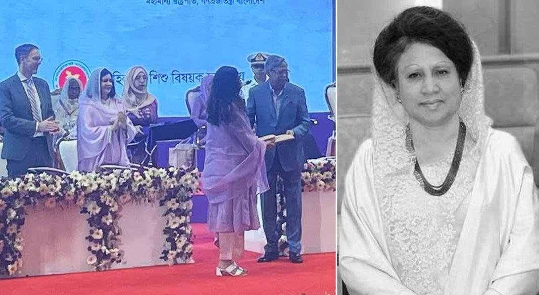 শ্রেষ্ঠ ‘অদম্য নারী’ সম্মাননায় ভূষিত খালেদা জিয়া