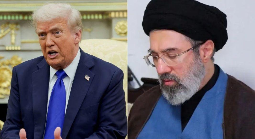 মার্কিন প্রেসিডেন্ট ডোনাল্ড ট্রাম্প ও ইরানের সর্বোচ্চ নেতা মোজতবা খামেনি।