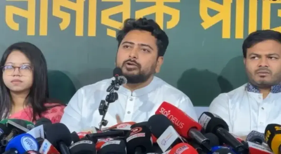 জাতীয় সংসদে বিরোধীদলীয় চিফ হুইপ ও এনসিপির আহ্বায়ক নাহিদ ইসলাম।