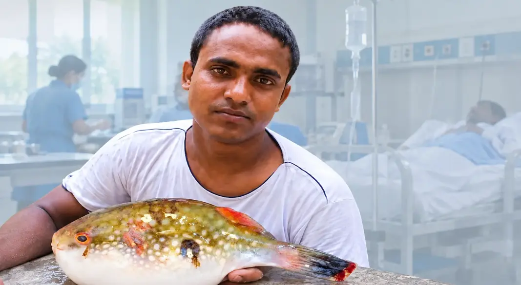পটকা মাছ খেয়ে অসুস্থ হয়ে প্রাণ গেল দোকানির