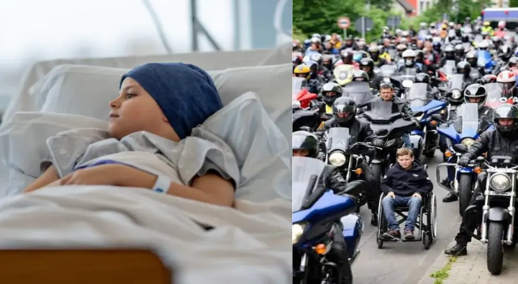 জার্মানির রাউডারফেনে ক্যান্সারে আক্রান্ত ছয় বছরের কিলিয়ানের শেষ ইচ্ছা পূরণে এক অনন্য উদ্যোগ নেওয়া হয়। ছবি: সংগৃহীত