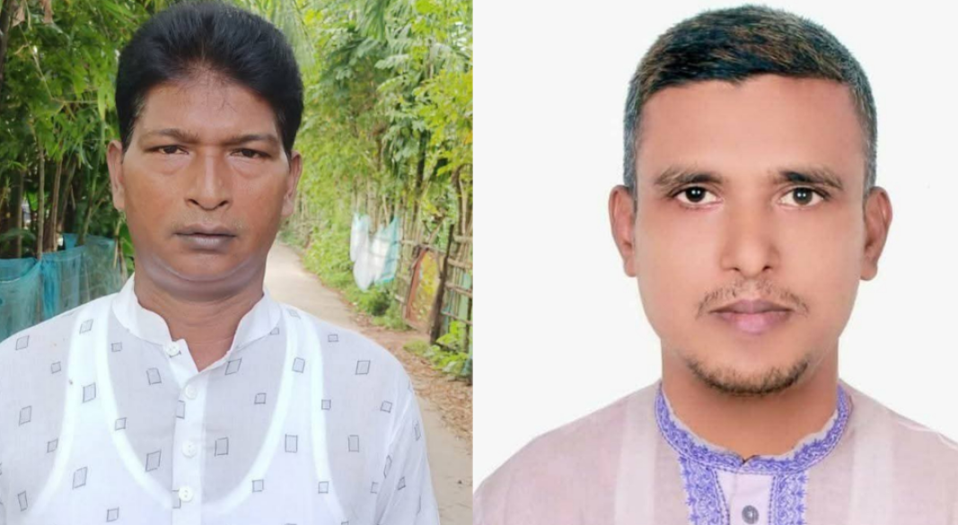 মাকসুদুর রহমান ডালিম ও রফিক মল্লিক। ছবি: সংগৃহীত