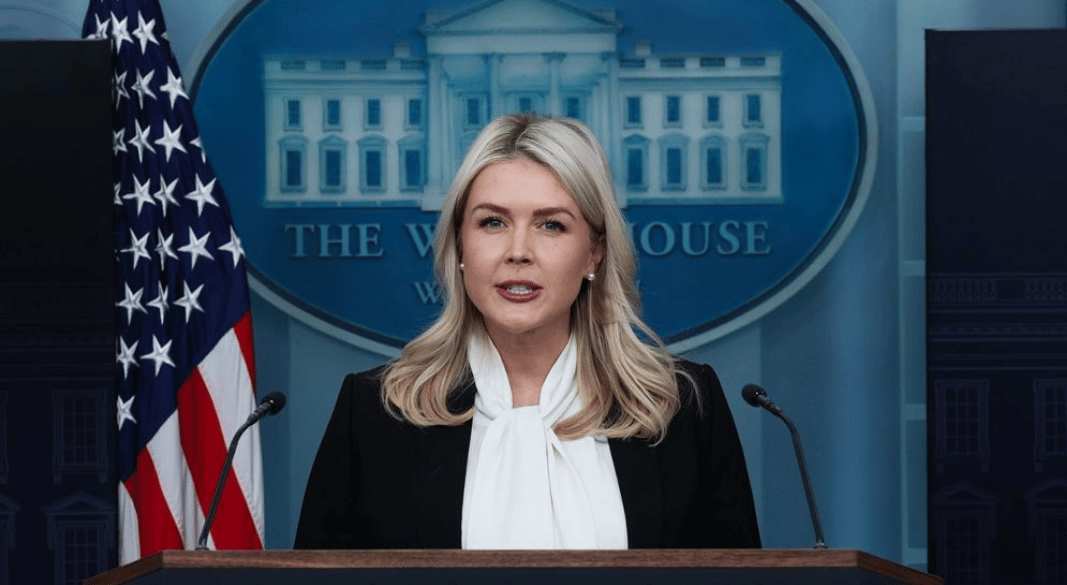 হোয়াইট হাউসের প্রেস সচিব ক্যারোলিন লেভিট