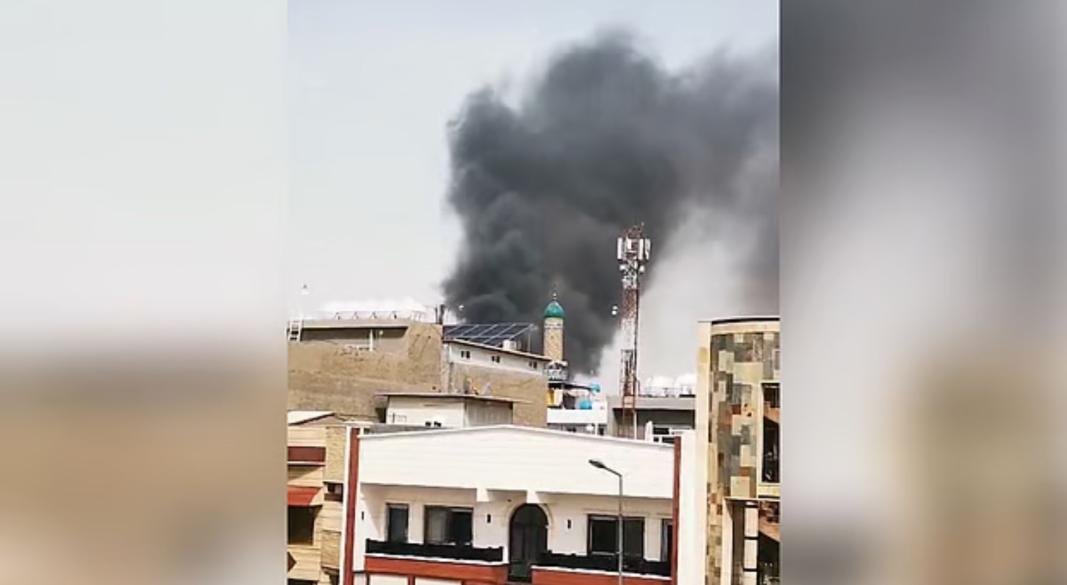 ইরাকের বাগদাদে দেশটির গোয়েন্দা সদর দপ্তর লক্ষ্য করে আজ শনিবার ড্রোন হামলা চালানো হয়েছে | ছবি: এক্স থেকে নেওয়া