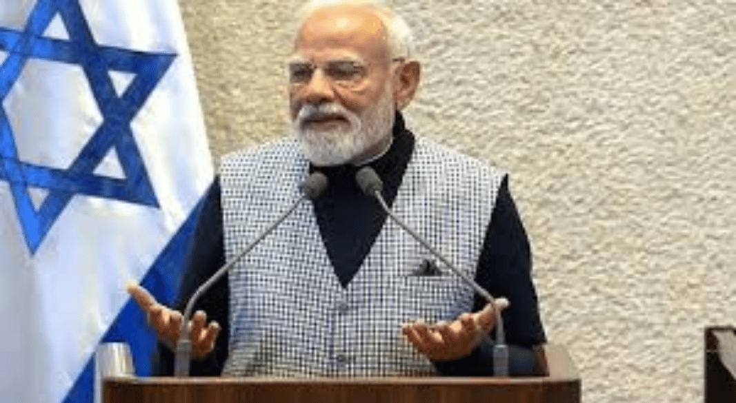 ইসরাইরের পার্লামেন্টে নরেন্দ্র মোদি