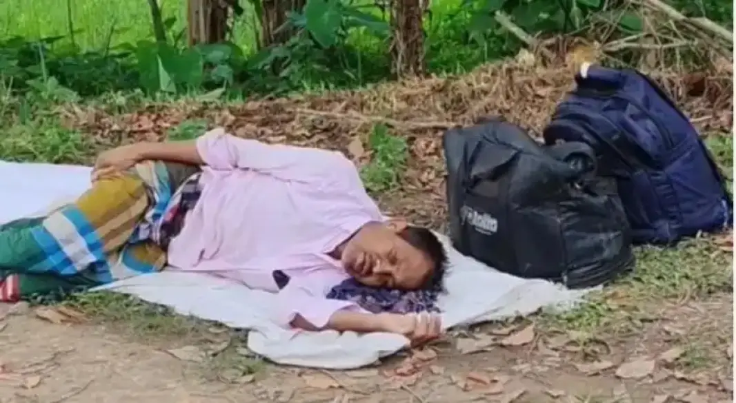 অসহায় প্রবাসী জামাল। ছবি:সংগৃহীত