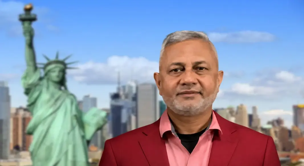 নিউইয়র্কের কুইন্সে ছেলের গায়ে হলুদের অনুষ্ঠানে ডিজের পারিশ্রমিক নিয়ে বিরোধের জেরে গ্রেপ্তার হওয়া জামি চৌধুরী। ছবি: সংগৃহীত