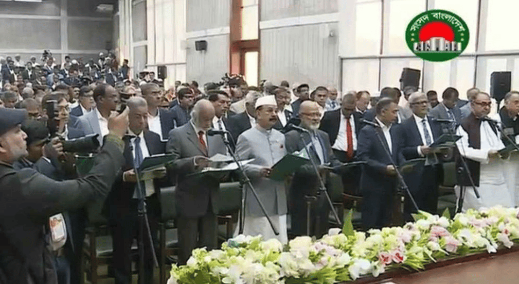 জাতীয় সংসদে শপথ নিলেন বিএনপির নবনির্বাচিত প্রতিনিধিরা