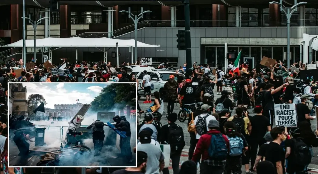জীবনযাত্রার ব্যয় ও সরকারি সেবার মান নিয়ে ইউরোপের বিভিন্ন শহরে বিক্ষোভ করছেন হাজারো মানুষ। গ্রাফিক্স: আমেরিকা বাংলা