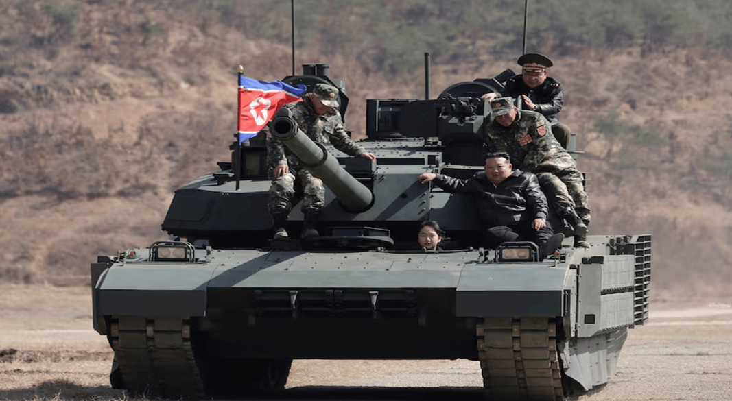 কিম জং উনের কন্যার হাতে এবার ট্যাঙ্কের স্টিয়ারিং