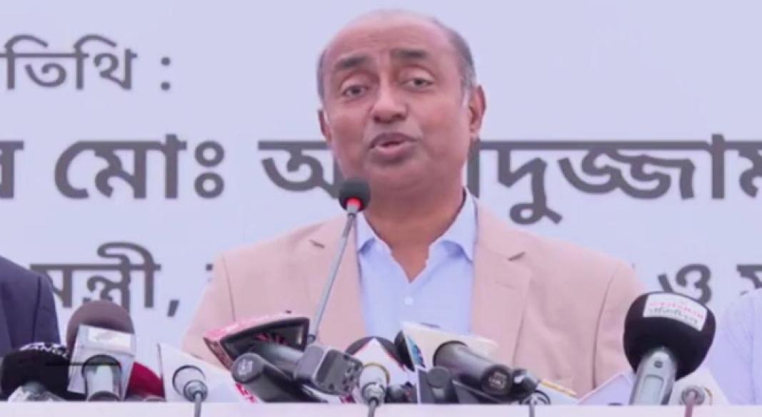 আইনমন্ত্রী মো. আসাদুজ্জামান ছবি:সংগৃহীত