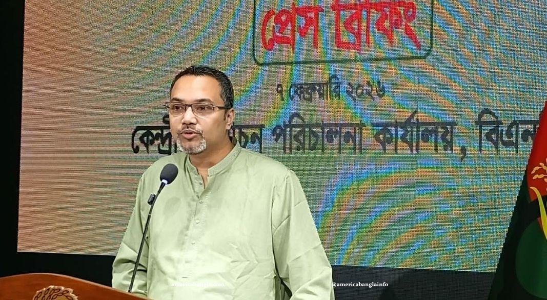 বিএনপির নির্বাচন পরিচালনা কমিটির কার্যালয়ে আয়োজিত  সংবাদ সম্মেলন