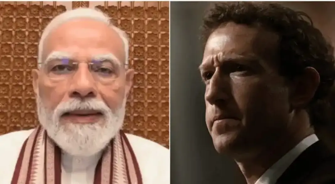 ভারতের প্রধানমন্ত্রী মোদি ও ফেসবুকের মালিক মার্ক জাকারবার্গ। ছবি:সংগৃহীত