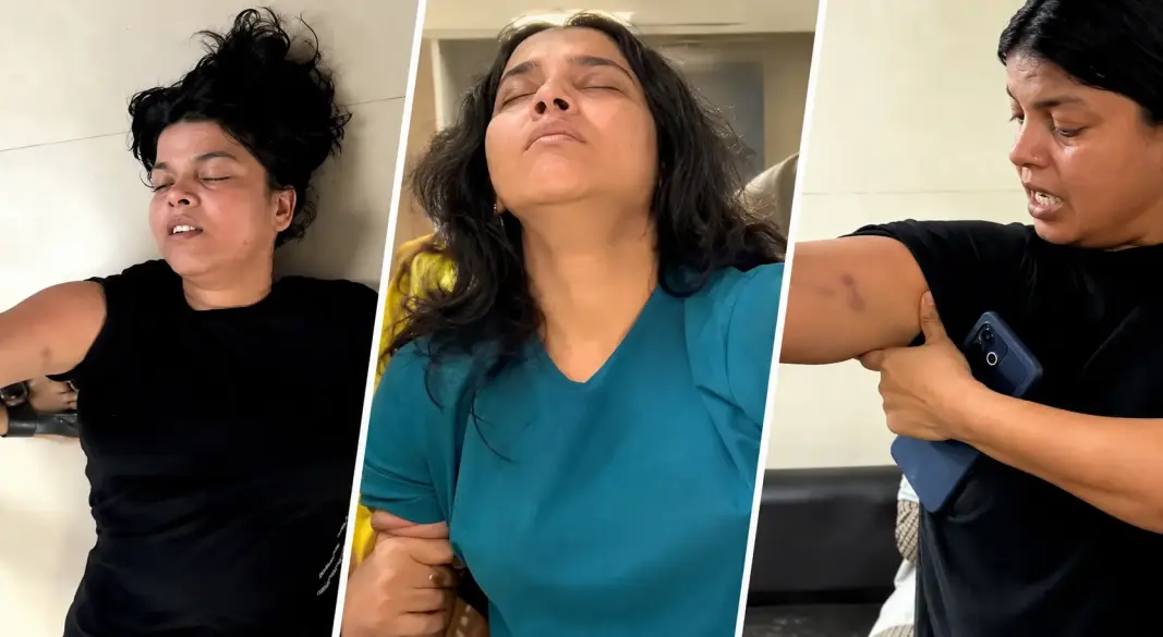 শরীরে আঘাতের চিহ্ন নিয়ে আহত নারীর ছবি সামাজিক যোগাযোগমাধ্যমে ছড়িয়ে পড়েছে