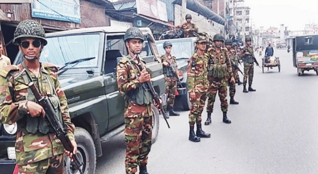 নির্বাচনকে ঘিরে মাঠে নামছে সেনাবাহিনী ও আইন-শৃঙ্খলা রক্ষাকারী বাহিনী