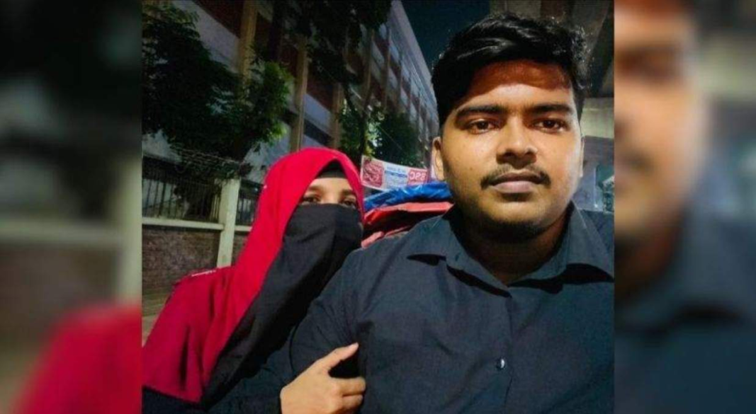 জুলাই গণঅভ্যুত্থানে শহীদ ওমর বিন নুরুল আবছার ও তার স্ত্রী ফারজানা জাহান নীলা। ফেসবুক থেকে সংগৃহীত