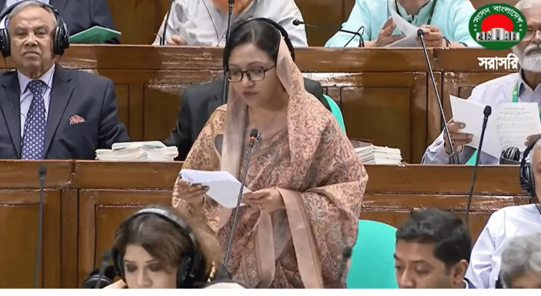 সমাজকল্যাণ ও নারীবিষয়ক প্রতিমন্ত্রী ফারজানা শারমিন পুতুল