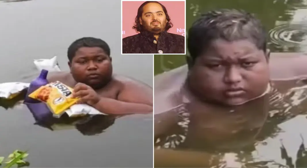 শরীরে তীব্র জ্বালাপোড়ার কারণে দীর্ঘদিন পুকুরের পানিতে থাকতেন মুর্শিদাবাদের কিশোর ইকবাল শেখ। ছবি: সংগৃহীত