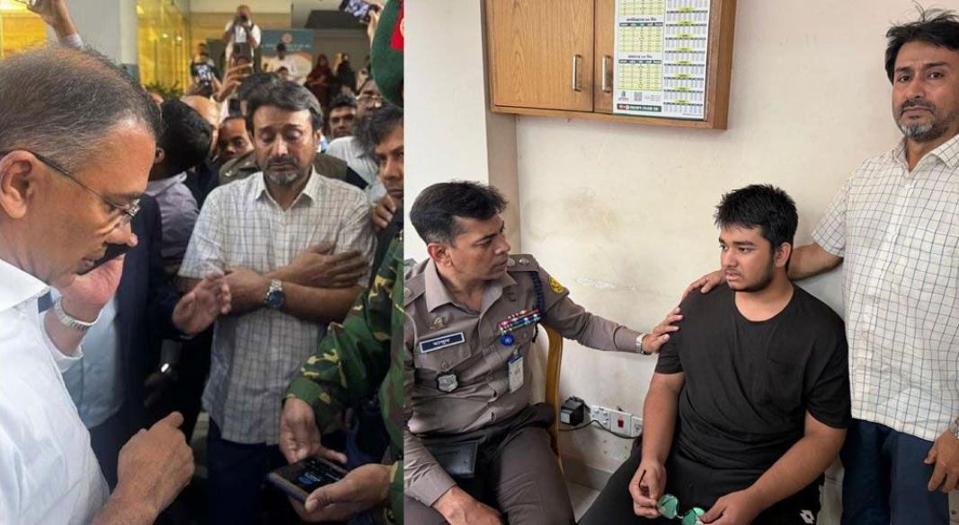 সচিবালয়ের এক কর্মচারীর ছেলের অপহরণের কথা শুনে প্রধানমন্ত্রী তারেক রহমান মঙ্গলবার পুলিশকে দ্রুত পদক্ষেপ নেওয়ার নির্দেশনার এক ঘণ্টার মধ্যে উদ্ধার করা হয় সেই ছেলেকে (ডানে)। ছবি: সংগৃহীত