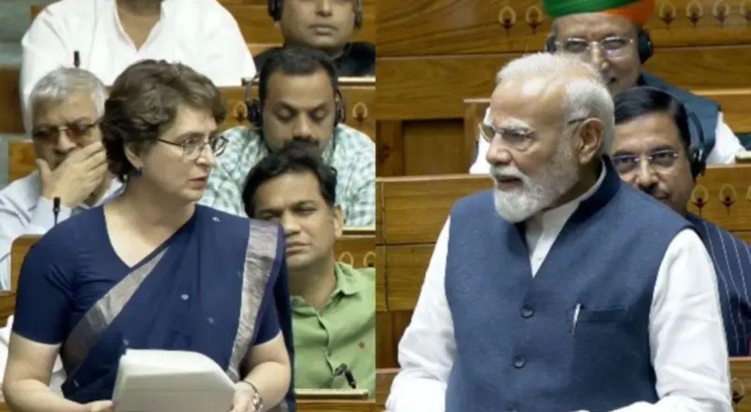 লোকসভায় সরকারের দাবি খণ্ডন করেছেন প্রিয়াঙ্কা গান্ধী-সহ অন্যান্য বিরোধী সংসদ সদস্যরা