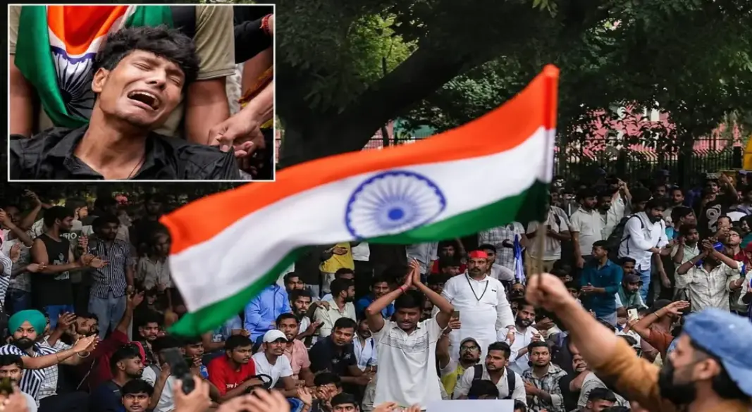 ভারতে আন্দোলন।ছবি:সংগৃহীত