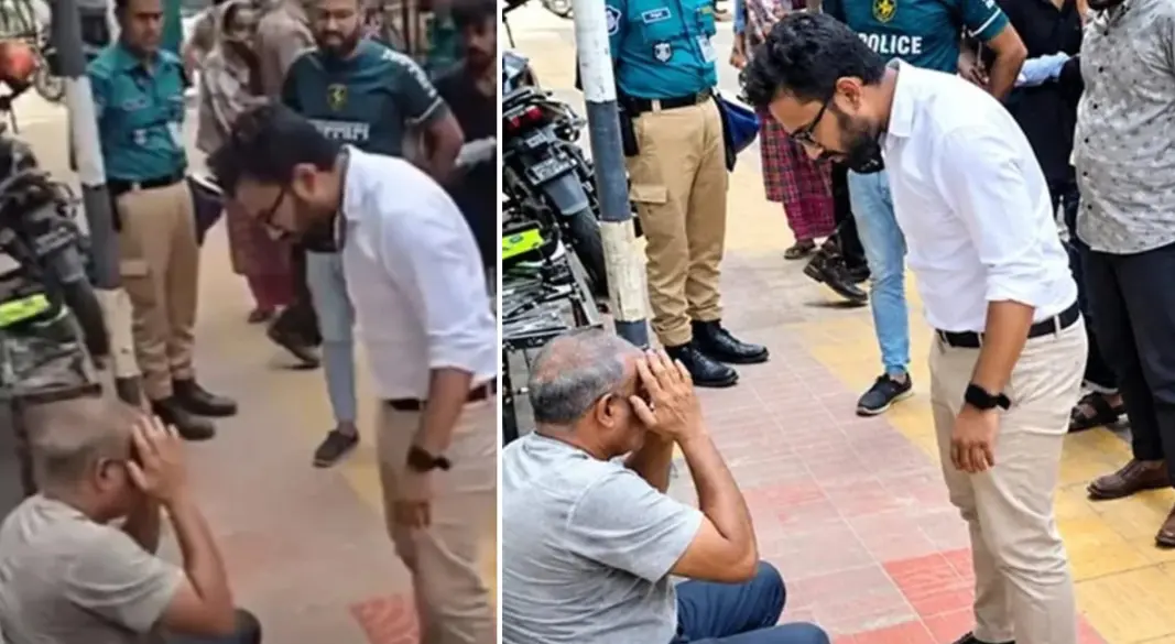 এক ব্যক্তিকে মারধর ও কান ধরে ওঠবস করানোর ভিডিও সামাজিক যোগাযোগমাধ্যমে
