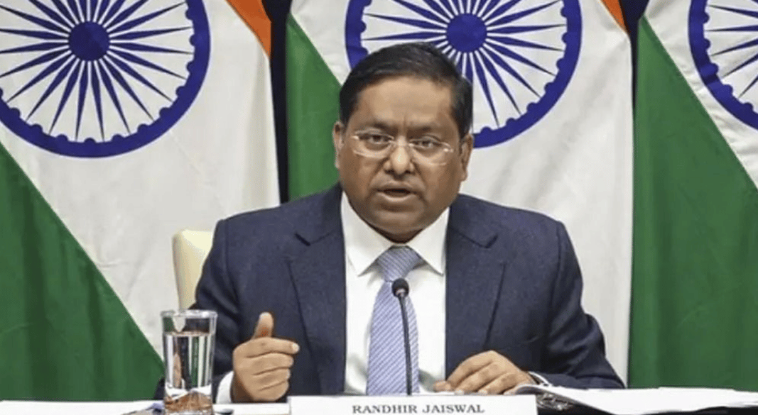 ভারতের পররাষ্ট্র মন্ত্রণালয়ের মুখপাত্র রণধীর জয়সওয়াল। ফাইল ছবি