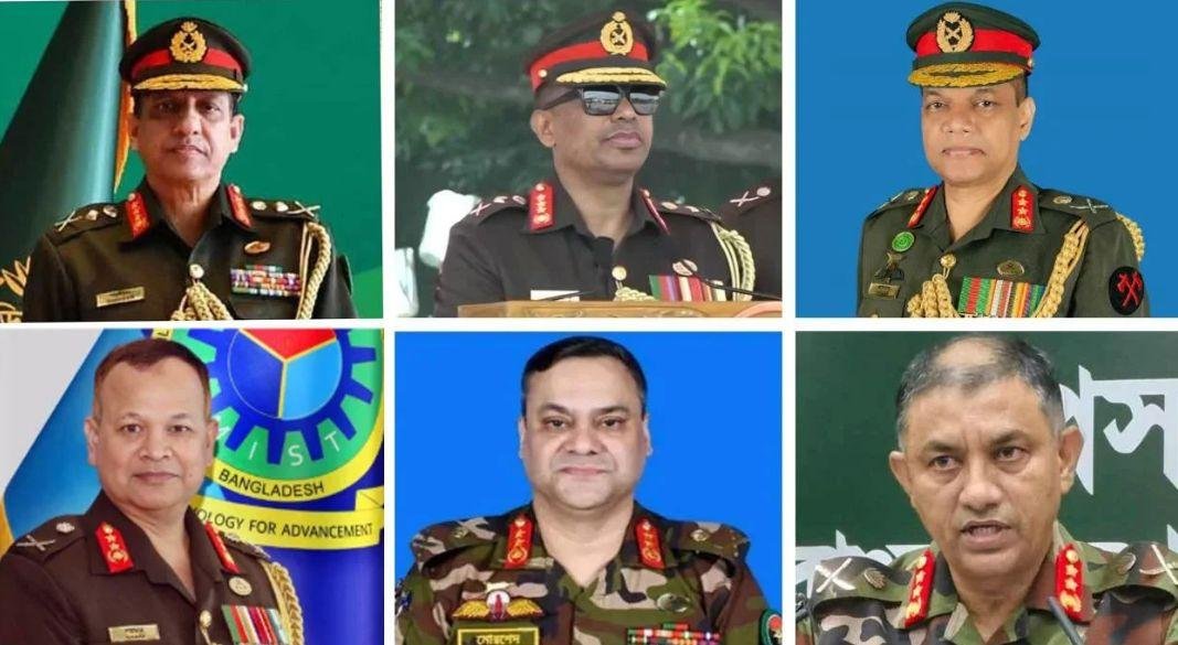 বদলি হওয়া সেনা কর্মকর্তারা, ছবি: সংগৃহীত।