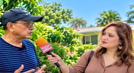 ক্যালিফোর্নিয়ার সেরিটোসে বাংলাদেশি ফলের গাছে ভরা প্রকৌশলী জলিল খানের বাড়ির আঙিনা
