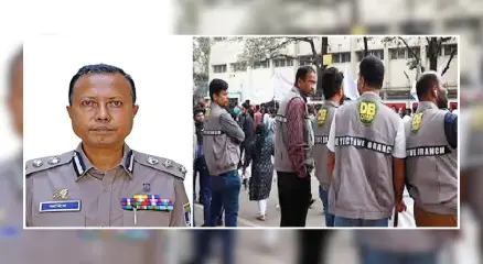 রাজধানীর পুলিশ হাউজিং-১ এলাকায় অতিরিক্ত ডিআইজি আব্দুল্লাহ আল জহিরের ভাড়া দেওয়া বাড়িতে অভিযান চালিয়ে ৮৪ জনকে আটক করেছে ডিবি। ছবি: সংগৃহীত