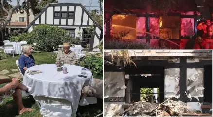 ক্যালিফোর্নিয়ার সান্তা মনিকায় আগুনে পুড়ে মারা যাওয়া ৯২ বছর বয়সী দম্পতি অ্যান্থনি ও হেলেন স্পলডিং। ছবি: সংগৃহীত
