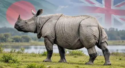 ১৮৬৮ সালে চট্টগ্রাম থেকে ধরা পড়া ঐতিহাসিক গণ্ডার ‘বেগম’