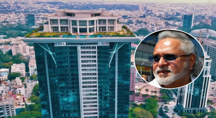 বেঙ্গালুরুতে বহুতল ভবনের চূড়ায় হোয়াইট হাউসের আদলে রাজপ্রাসাদ বানিয়েও থাকতে পারলেন না বিজয় মালিয়া। ছবি: সংগৃহীত