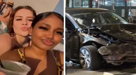 দুর্ঘটনার আগে একসঙ্গে তোলা দুই ঘনিষ্ঠ বান্ধবী এলিস সুওমি ও আলেজান্দ্রা পাহারসিংয়ের ছবি। ছবি: সংগৃহীত