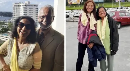 যুক্তরাষ্ট্রের লং আইল্যান্ডের রোজলিন হাইটসের বাসিন্দা অমিতা আমিন ও তার স্বামী