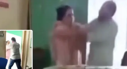 মারামারিতে জড়ানো দুই শিক্ষক স্বামী-স্ত্রী