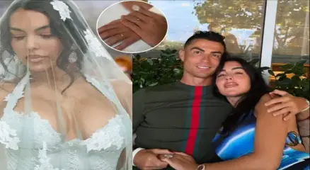 প্রায় এক দশক একসঙ্গে থাকার পর, ক্রিশ্চিয়ানো রোনালদো এবং জর্জিনা রদ্রিগেজ ২০২৬ সালের ১১ই আগস্ট পর্তুগালে একটি ঘরোয়া ব্যক্তিগত অনুষ্ঠানে আনুষ্ঠানিকভাবে বিবাহবন্ধনে আবদ্ধ হন। ছবি:সংগৃহীত