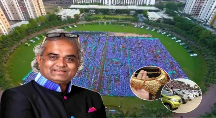 গুজরাটের প্রত্যন্ত কৃষক পরিবার থেকে উঠে এসে বড় হীরা ব্যবসায়ী হয়েছেন সাভজি ধোলাকিয়া। ছবি: সংগৃহীত