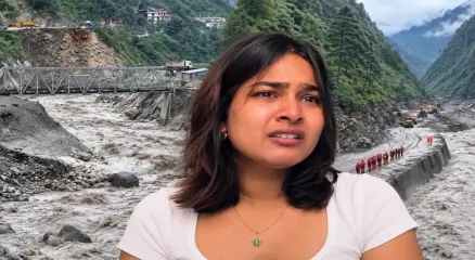 নেপাল-তিব্বত সীমান্তে আকস্মিক বন্যার পর এক মাসেরও বেশি সময় ধরে নিখোঁজ বাবা-মায়ের ফিরে আসার অপেক্ষায় তানভি। ছবি: সংগৃহীত