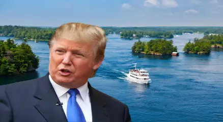 কানাডার সঙ্গে বাণিজ্য উত্তেজনার জেরে লেক অন্টারিওর নাম পরিবর্তনের প্রস্তাব দিলেন মার্কিন প্রেসিডেন্ট ডোনাল্ড ট্রাম্প। ছবি: সংগৃহীত