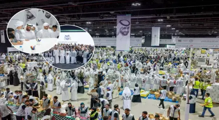 গাজার পরিবার ও শিশুদের জন্য এক কোটির বেশি খাবার প্রস্তুত করেছে সংযুক্ত আরব আমিরাতের একটি বড় মানবিক উদ্যোগ। ছবি: সংগৃহীত
