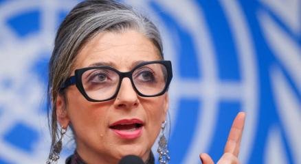 জাতিসংঘের বিশেষ দূত ফ্রান্সেস্কা আলবানিজ।