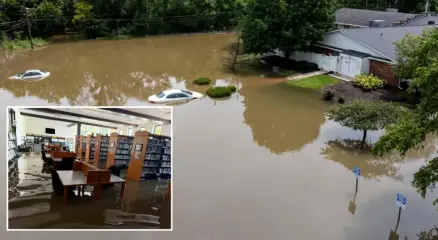 যুক্তরাষ্ট্রের ইন্ডিয়ানায় শতাব্দীর ভয়াবহ বন্যা, ১০০ বছরের রেকর্ড ভেঙে উদ্ধার অভিযানে ন্যাশনাল গার্ড