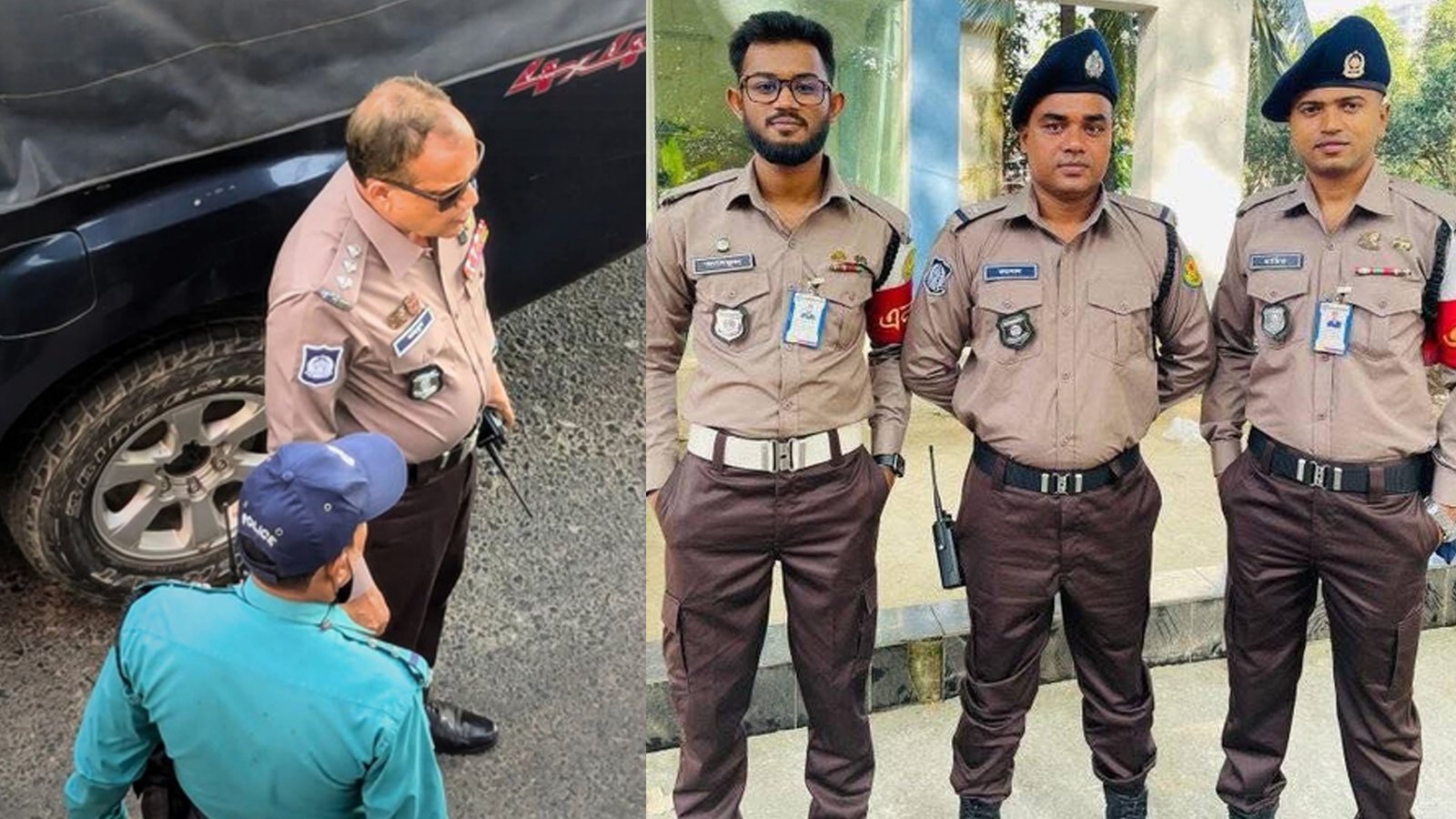 নতুন পোশাকে নেমেছে পুলিশ
