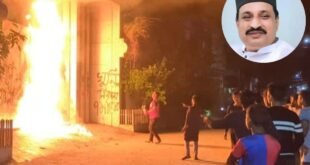 নিজাম হাজারীর বাড়িতে আগুন